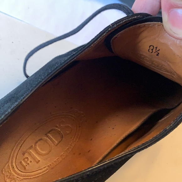Black Tod’s Suede Derby shoes